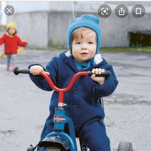 Disana organic bunting romper 3-6 month 62/68 Wool